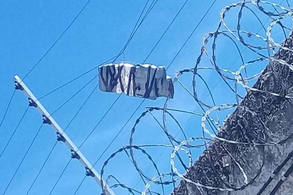 Agentes penitenciários  interceptam kit cadeia com 10 celulares