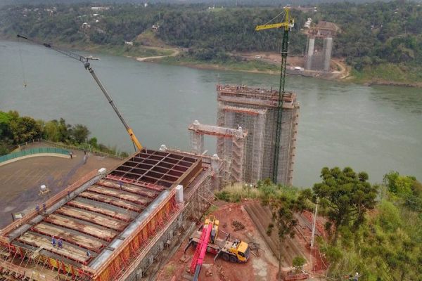 Construção da Ponte da Integração já atinge 34%