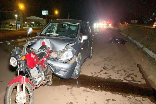 Motociclista morre após colisão traseira na BR-467 em Sede Alvorada