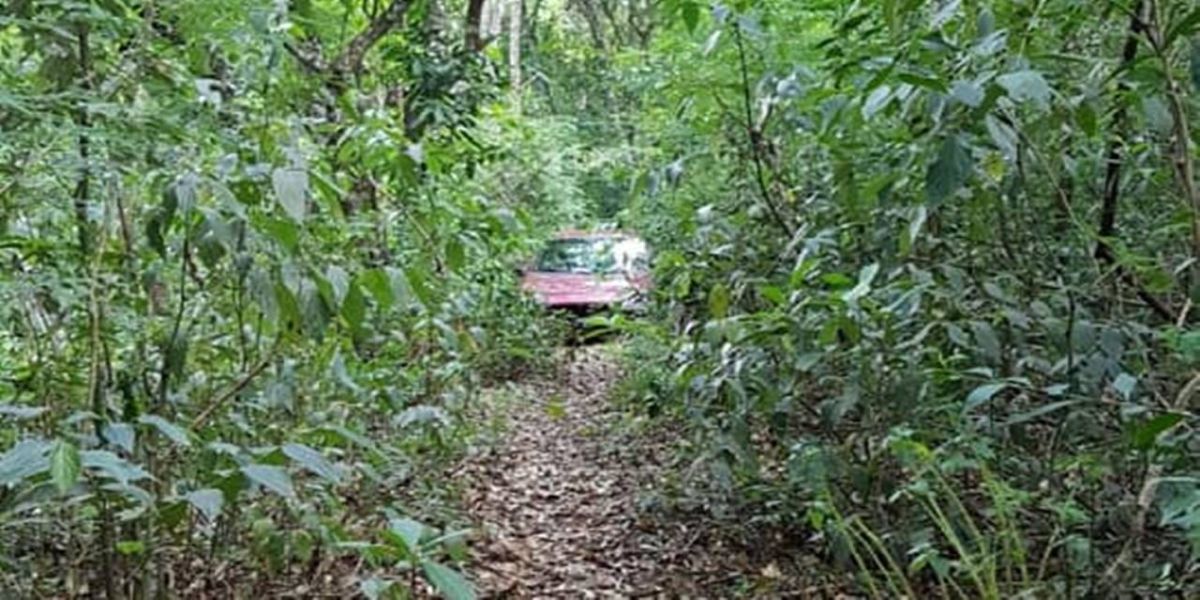 Corsa furtado é encontrado em meio a mata, antes mesmo do dono saber do furto