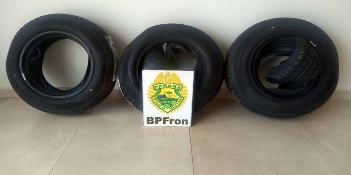 BPFRON apreende pneus de origem estrangeira