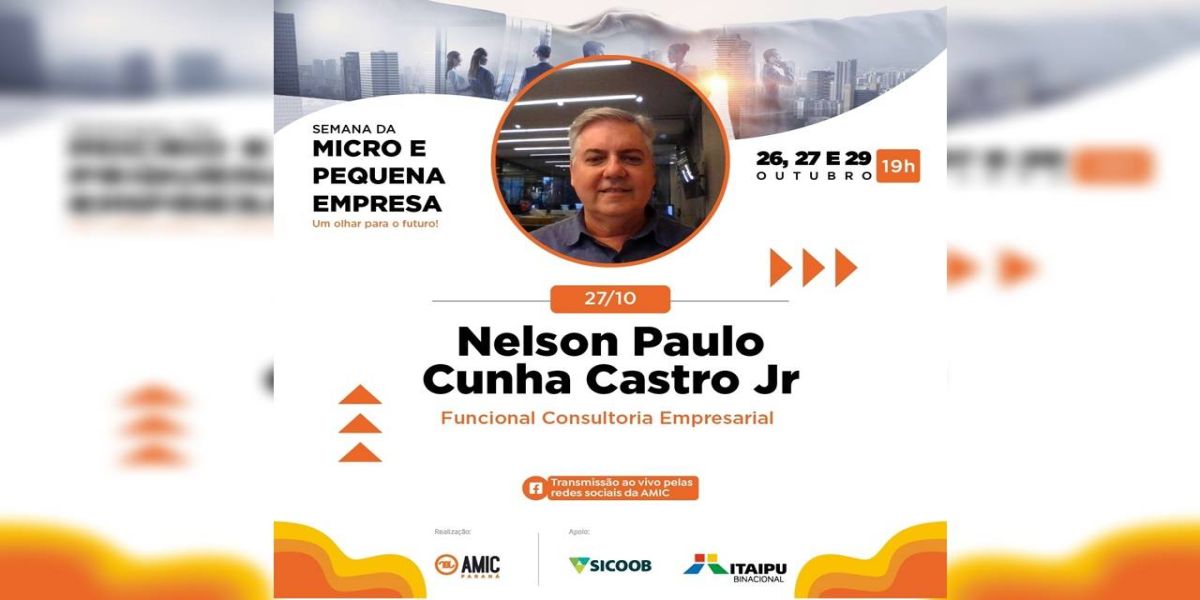 Semana da Micro e Pequena Empresa: Live abordará “Oportunidades para o Microempresário”