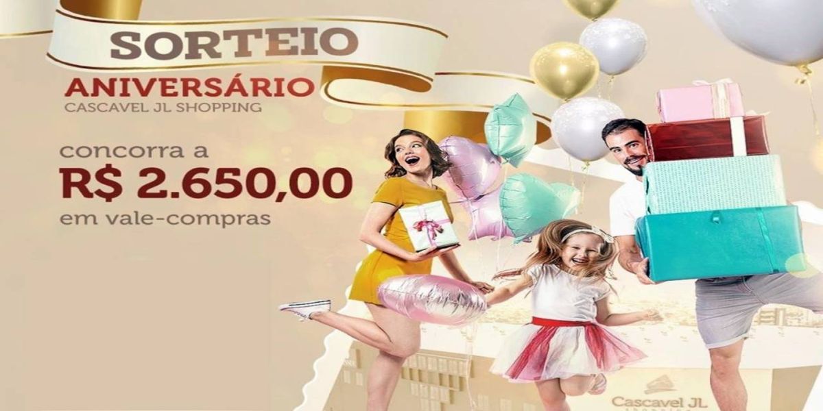Cascavel JL Shopping promove ações online em comemoração aos 16 anos