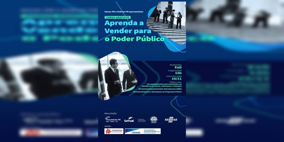 Senac e Sebrae/PR capacitam pequenas empresas para licitações públicas