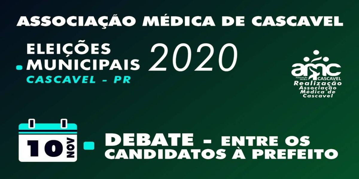 Associação Médica de Cascavel realiza último debate entre candidatos à prefeitura de Cascavel