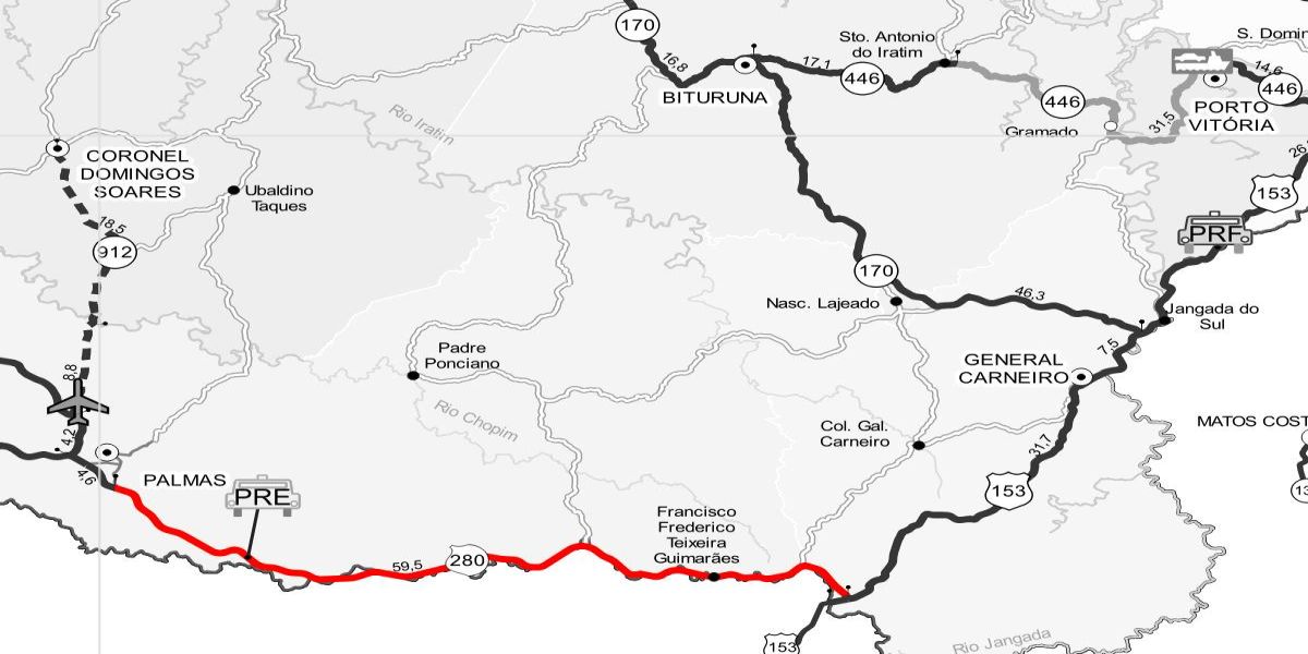 Edital de restauração da PRC-280 é prorrogado até dezembro