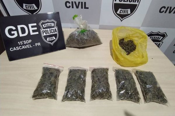 Homem é detido com maconha durante cumprimento de mandado de prisão no Brasmadeira