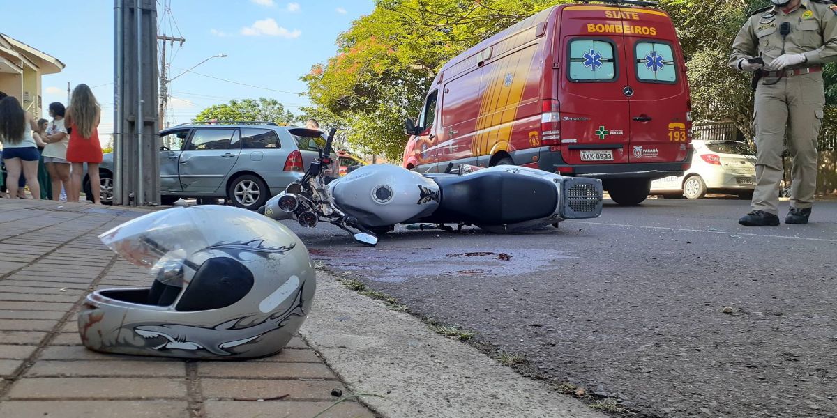 Motociclista de 63 anos morre após grave colisão de trânsito no Bairro Coqueiral