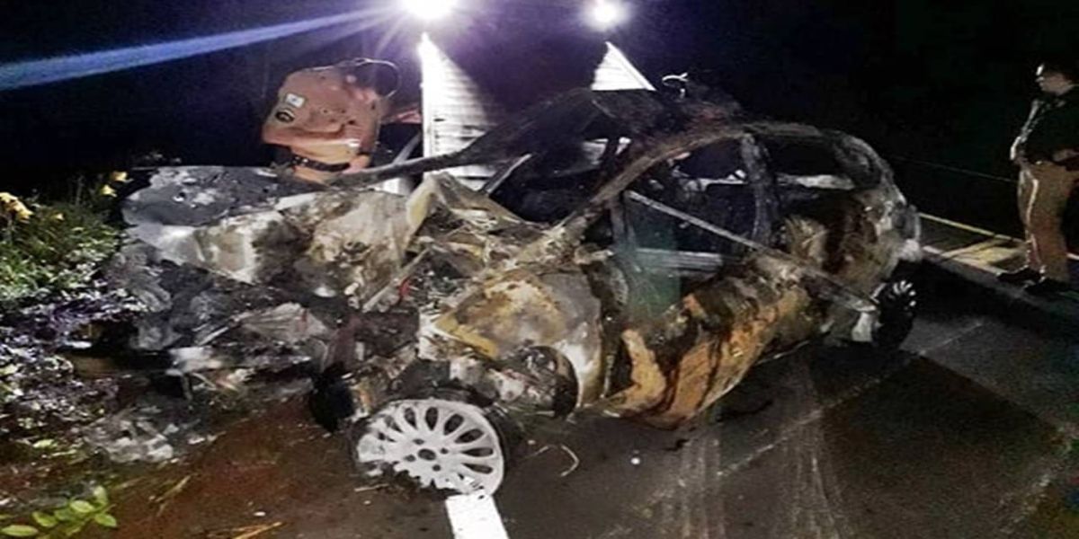 Homem mata mulher em boate e na fuga bate o carro e morre carbonizado