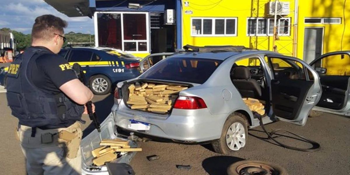 PRF apreende mais de meia tonelada de maconha em Guarapuava