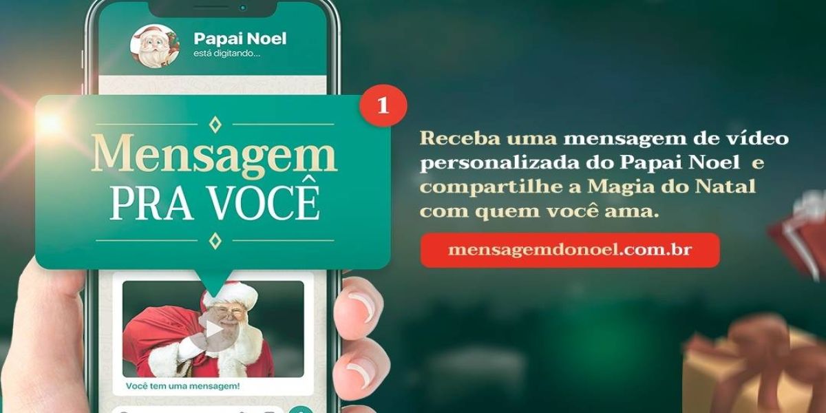 Clientes do Cascavel JL Shopping poderão receber mensagem personalizada do Papai Noel