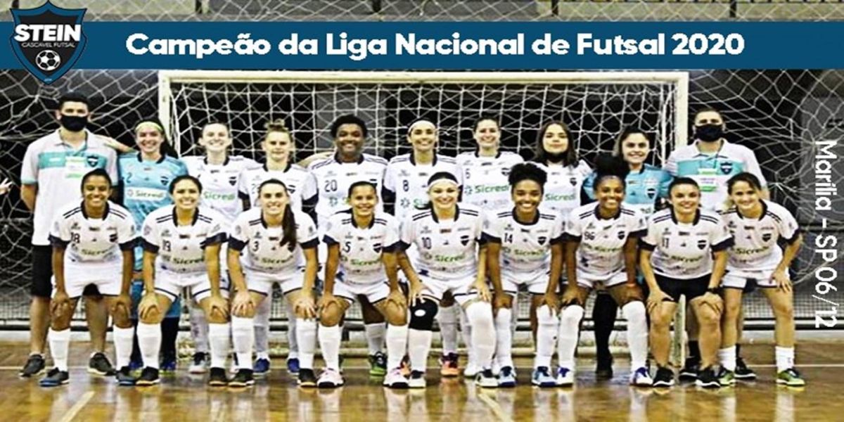 Stein Cascavel goleia Indaiatuba e comemora título da Liga Nacional de Futsal Feminina