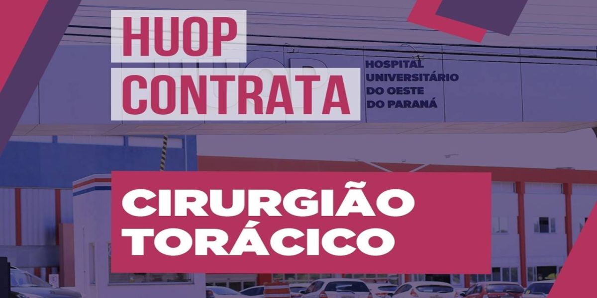 Hospital Universitário está com chamamento aberto para contratação de cirurgião torácico