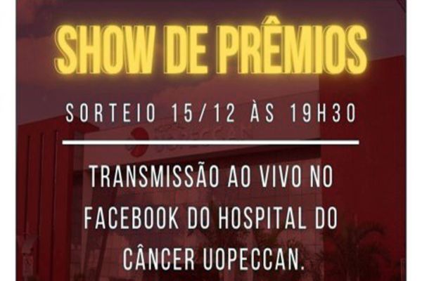 Uopeccan realiza hoje sorteio do Show de Prêmios em prol da instituição