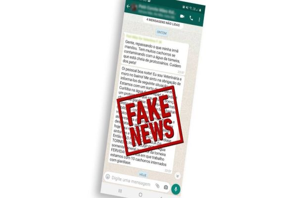 Paraná diz que é Fake News e não há risco de água da Sanepar contaminar animais com giárdia