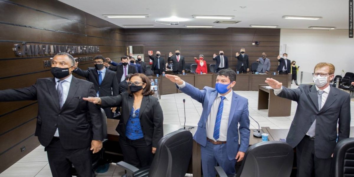 Vereadores, prefeito e vice tomam posse para mandato de 2021 a 2024
