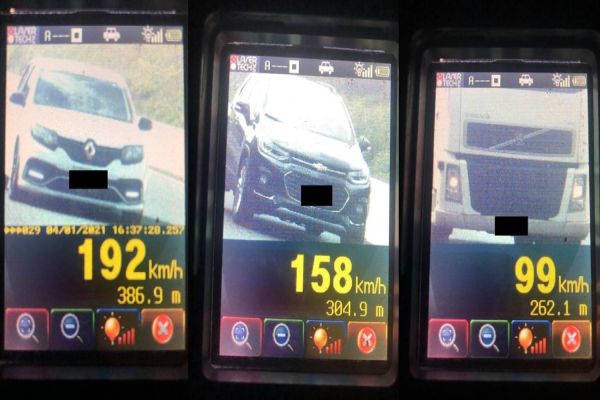 Automóvel é flagrado a 192 quilômetros por hora na PRc-467, em Cascavel