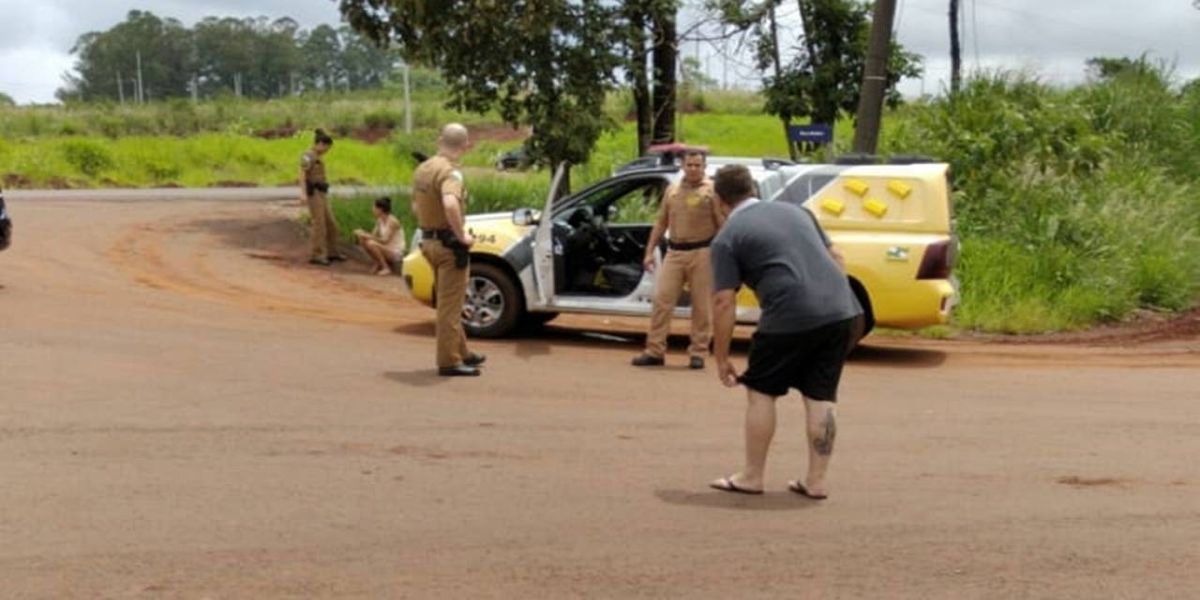 Homem foge de abordagem policial e acaba ferido durante troca de tiros em Espigão Alto do Iguaçu