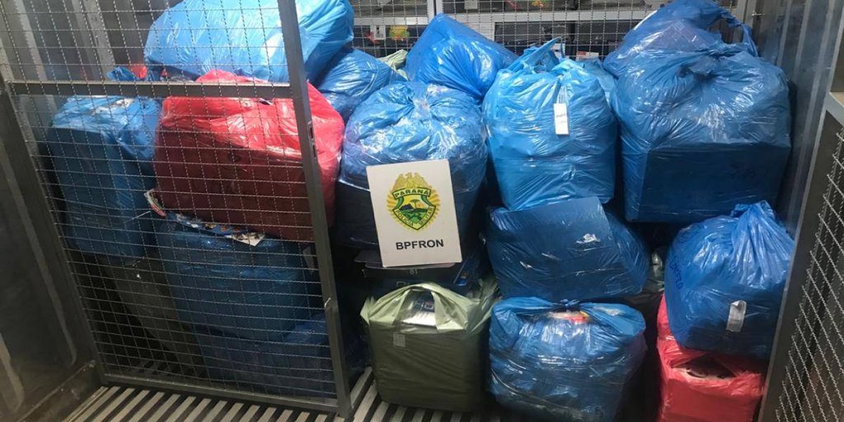 BPFRON e Receita Federal apreendem produtos de descaminhados durante Operação em Cascavel
