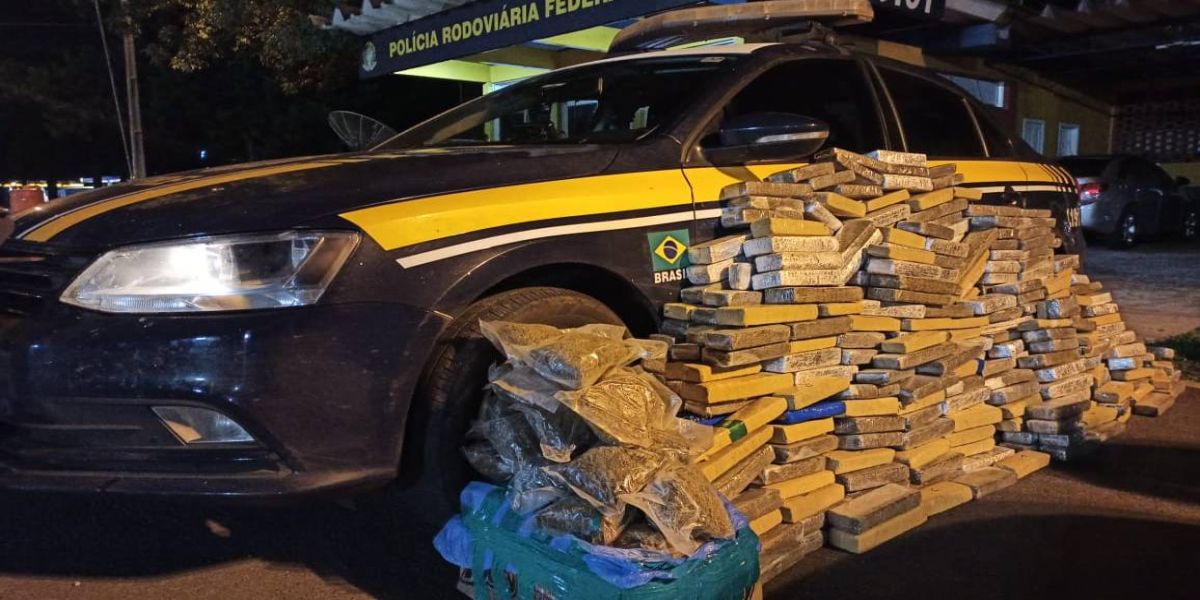 PRF apreende Maconha e Skank em Nova Laranjeiras