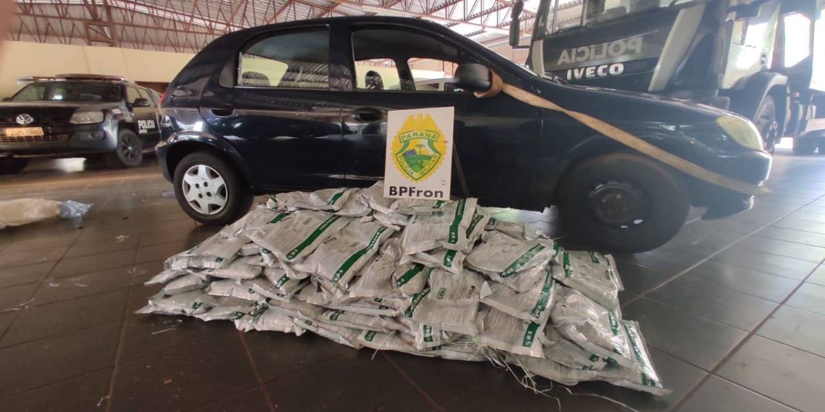 BPFRON apreende carro carregado com agrotóxicos durante Operação Hórus em Guaíra