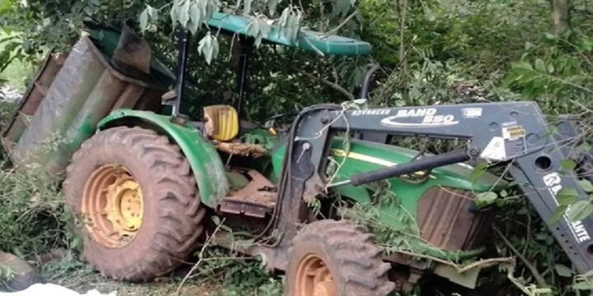Fatalidade: Agricultor morre esmagado por trator em área rural