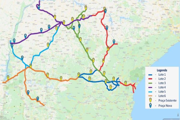 Veja onde ficarão as quinze novas praças de pedágio no Paraná