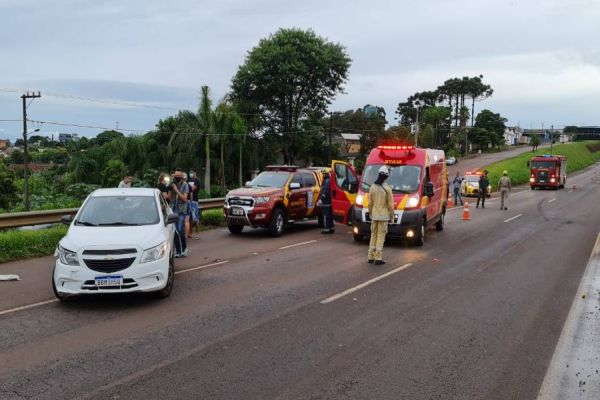 Vítima de atropelamento na PRC-467, morre na manhã desta segunda-feira