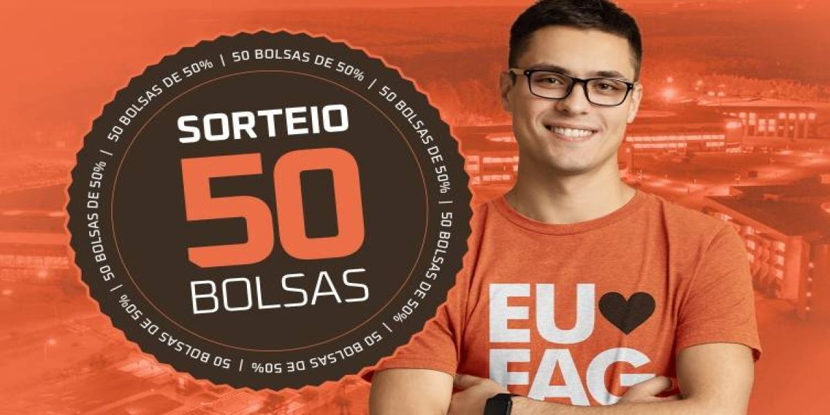 FAG vai sortear 50 bolsas de estudo com 50% de desconto