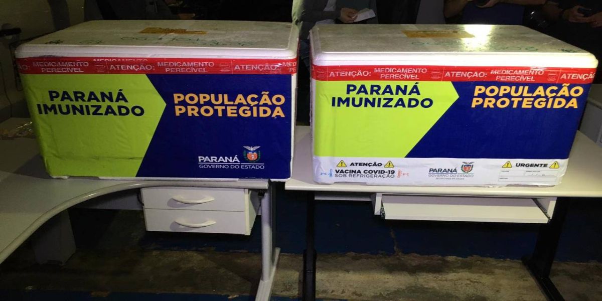 Chega à Cascavel as primeiras doses da vacina contra a Covid-19