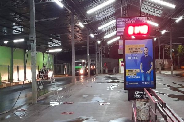 Transporte coletivo: processo de higienização chega aos terminais de transbordo