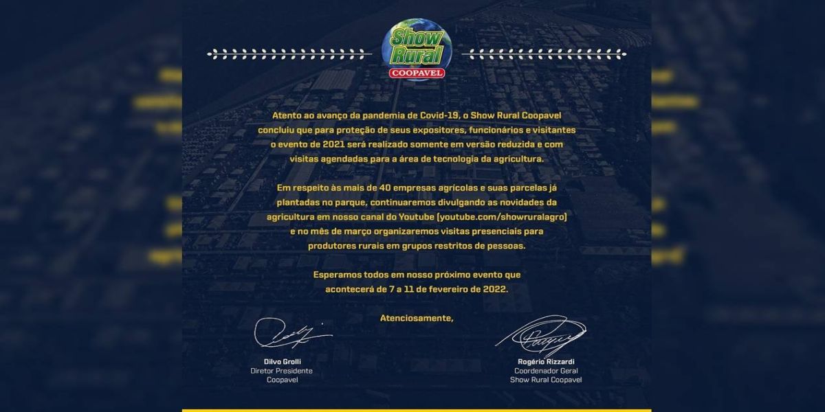 Show Rural 2021: evento será realizado em versão reduzida