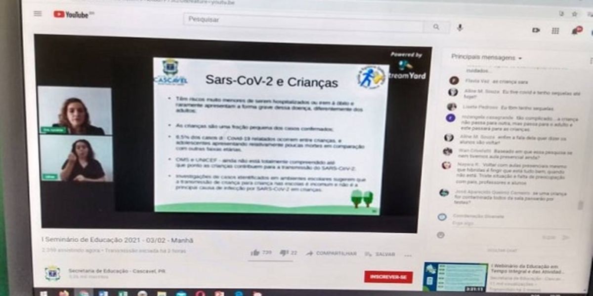 Seminário da Educação enfoca saúde, emoções e o lado pedagógico na volta às aulas