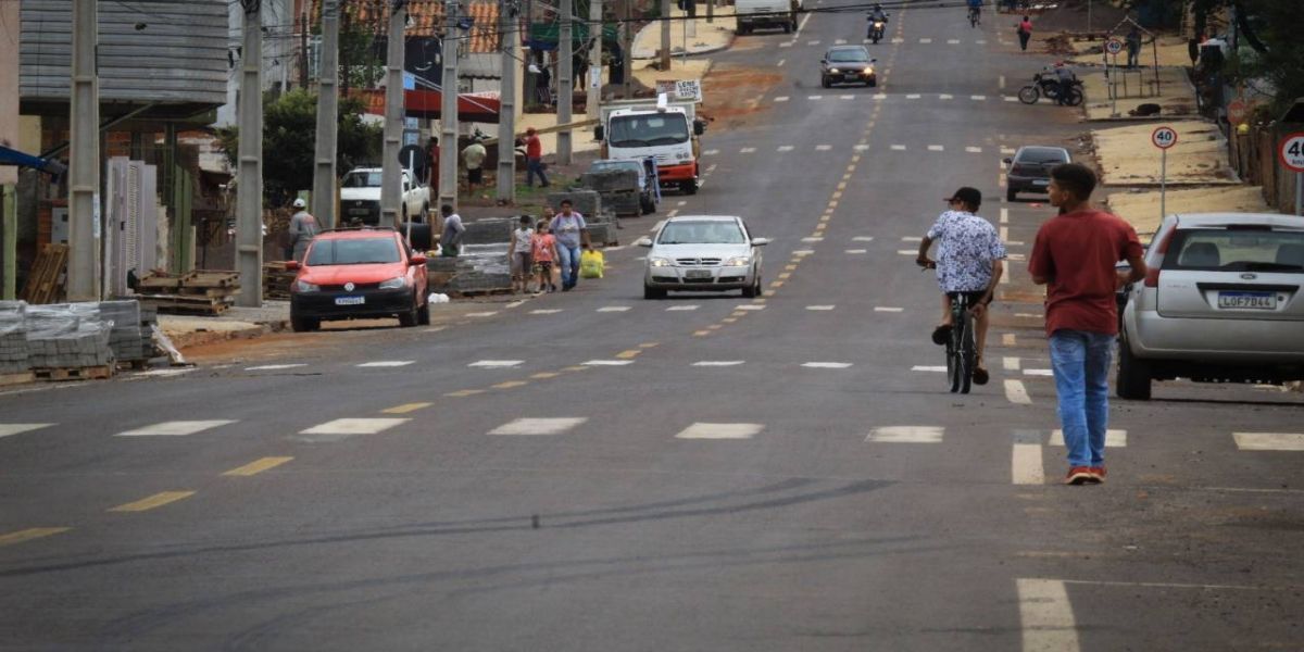 Ruas alargadas melhoram o tráfego na região norte