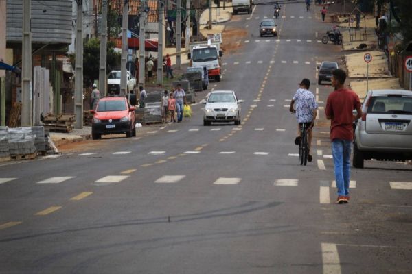 Ruas alargadas melhoram o tráfego na região norte