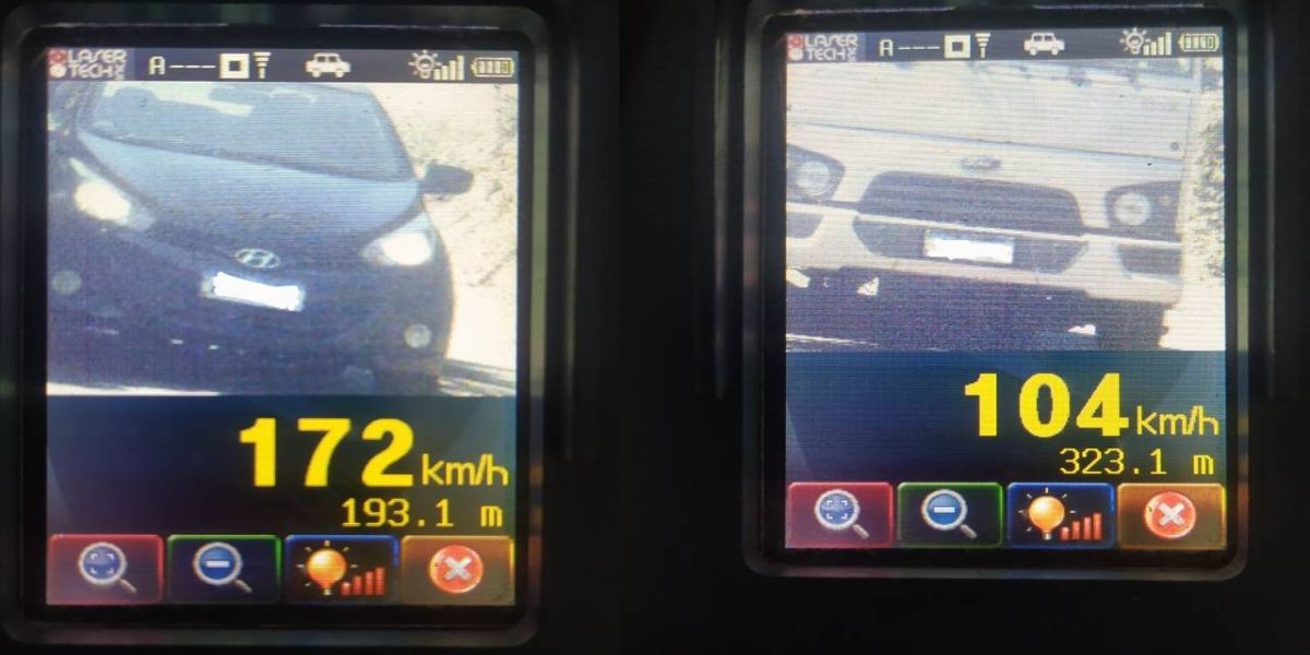 Automóvel é flagrado a 172 quilômetros por hora na PR-486, em Cascavel