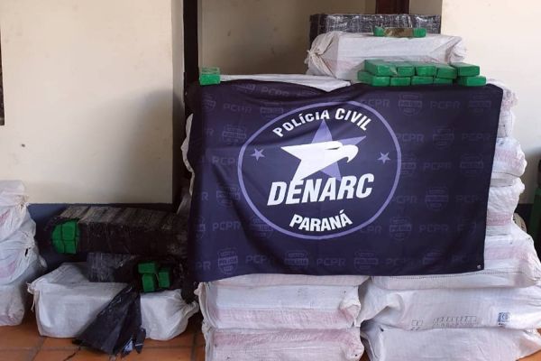 Denarc de Cascavel e Foz do Iguaçu realizam apreensão de 1,2 tonelada de maconha