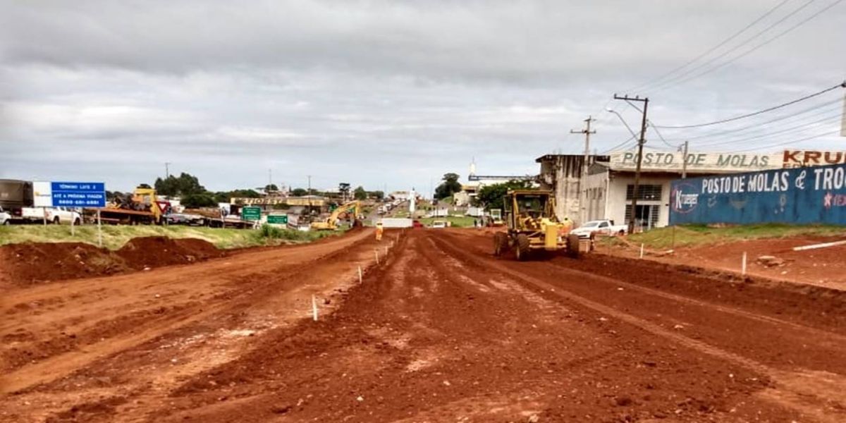 Obras na BR-277 avançam e estão em fase de terraplenagem