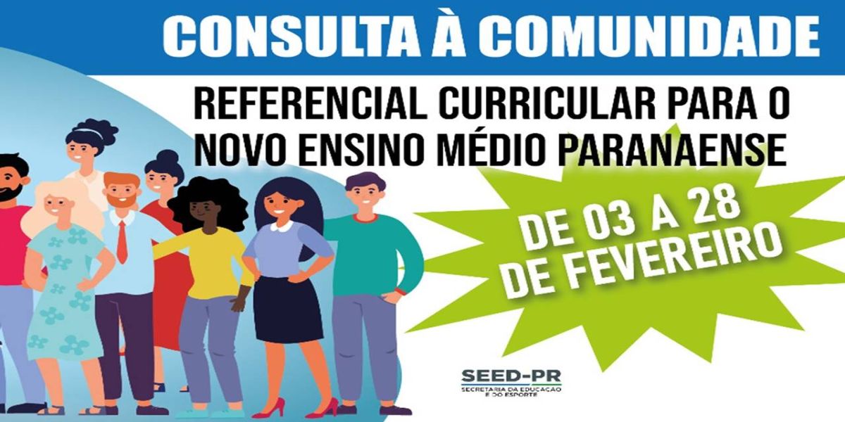 Novo Ensino Médio tem consulta à comunidade até 28 de fevereiro