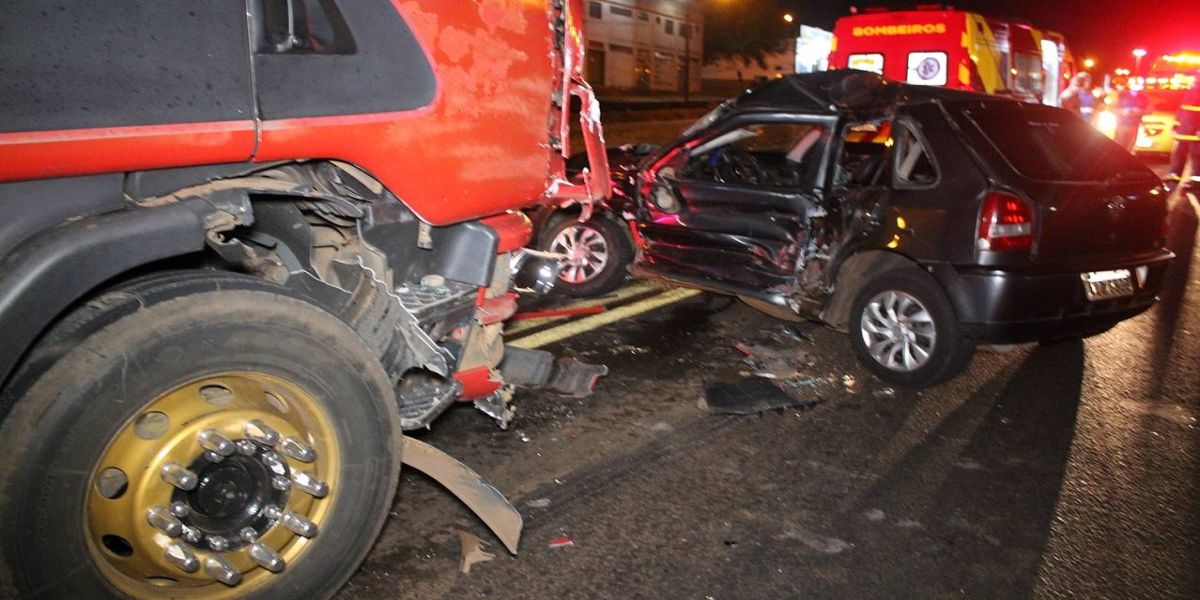 Grave acidente de trânsito é registrado na BR-277 em Cascavel