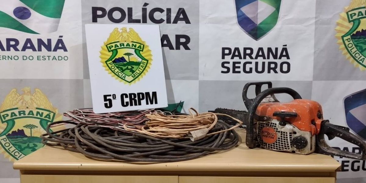 Policia Militar apreende homem com mandado em aberto e fios furtados no Bairro Santa Cruz