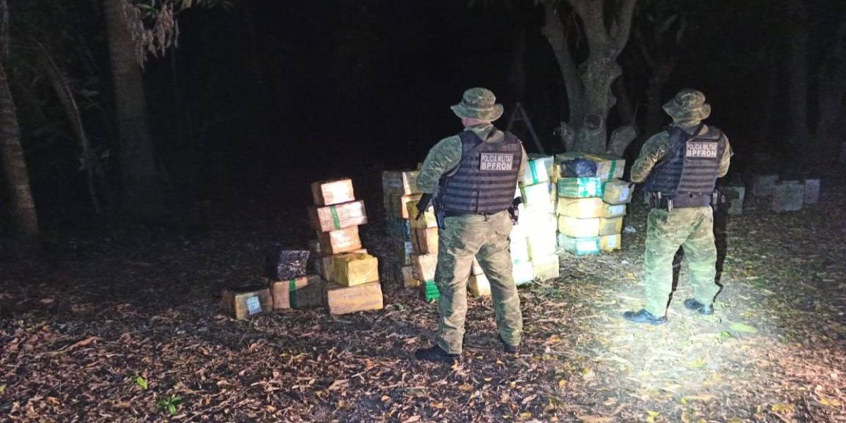 BPFRON apreende mais de uma tonelada de maconha em Terra Roxa