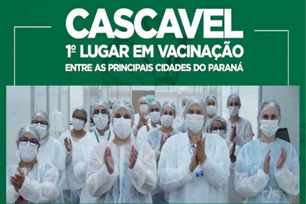 Eficiência: Cascavel lidera vacinação entre as principais cidades do Paraná