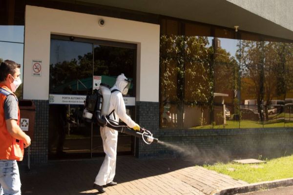 Defesa Civil intensifica sanitização de espaços públicos