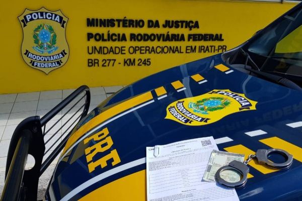 PRF prende foragido usando CNH falsa no Paraná
