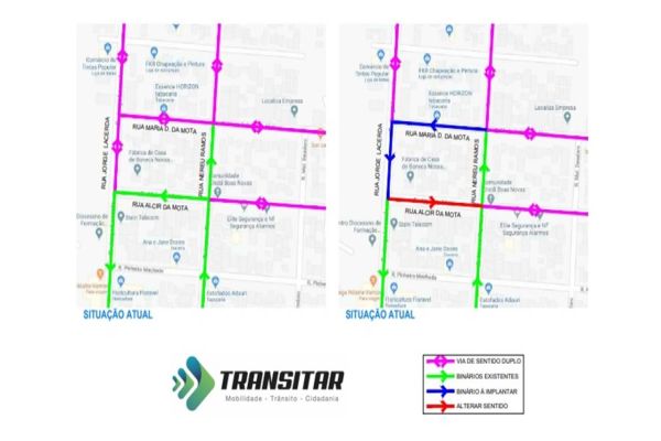 Transitar ampliará sentido único na Rua Jorge Lacerda