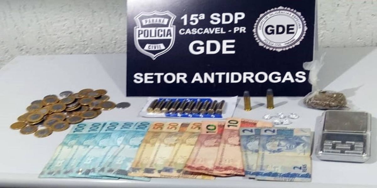 GDE Cascavel apreende dois indivíduos envolvidos no tráfico de drogas no Bairro Santa Cruz