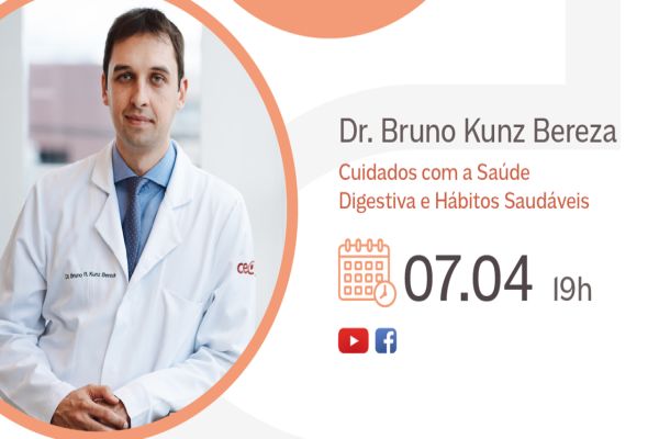 “Cuidados com a saúde digestiva e hábitos saudáveis” é tema da terceira live da AMIC