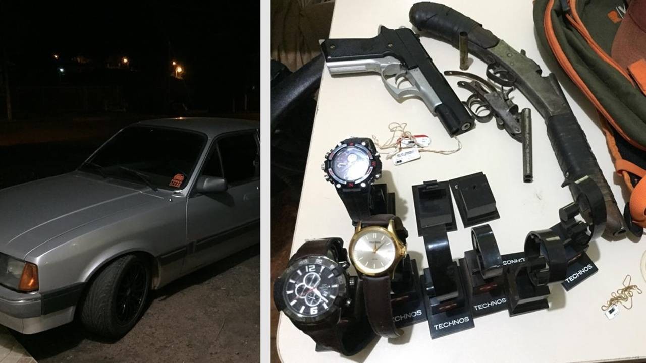 Dois suspeitos de roubo a joalheria em Guaraniaçu são detidos em Cascavel