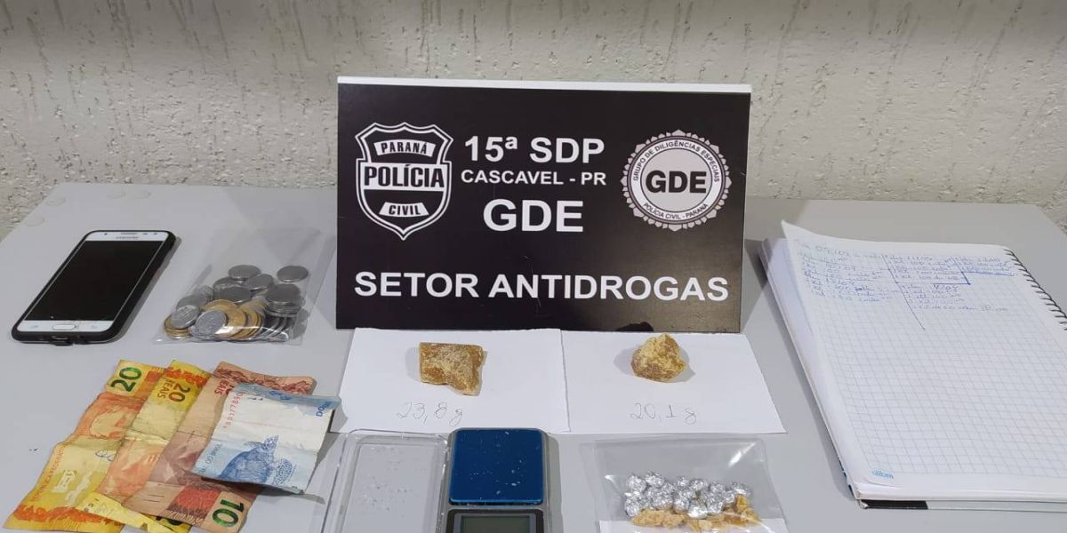 GDE apreende duas pessoas por tráfico de drogas no Conjunto Abelha